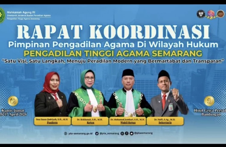 (17/04/2026) Perkuat Sinergi dan Kinerja, PA Demak Ikuti Rakor Pimpinan Peradilan Agama se-Jawa Tengah